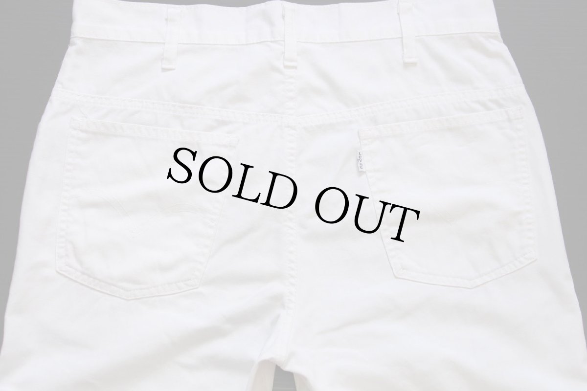 画像5: 80s イタリア製 Levi'sリーバイス コットン×ポリエステル パンツ 白 w32★ユーロ (5)
