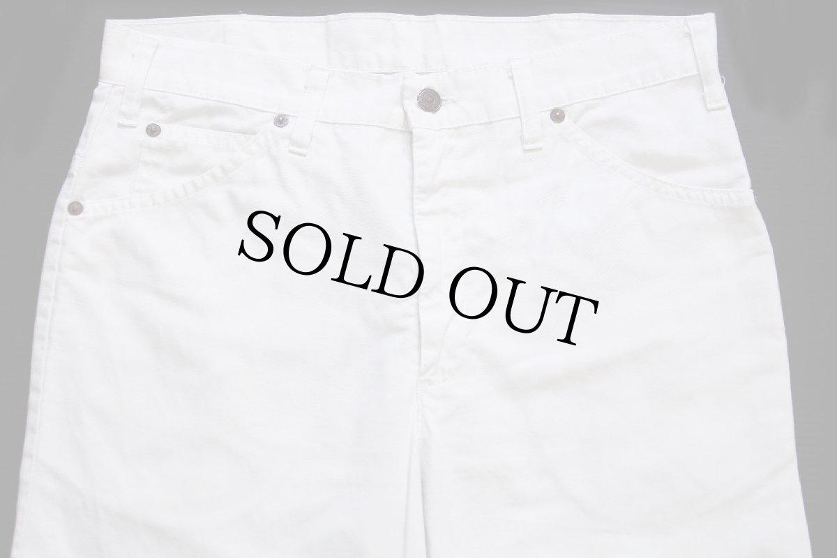 画像4: 80s イタリア製 Levi'sリーバイス コットン×ポリエステル パンツ 白 w32★ユーロ (4)