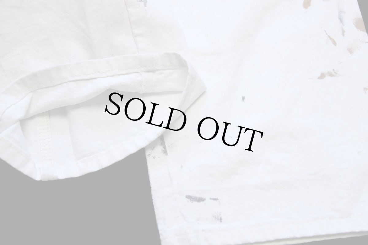 画像9: 00s Dickiesディッキーズ ペンキ飛び コットン ペインターパンツ 生成り w40 L30 (9)