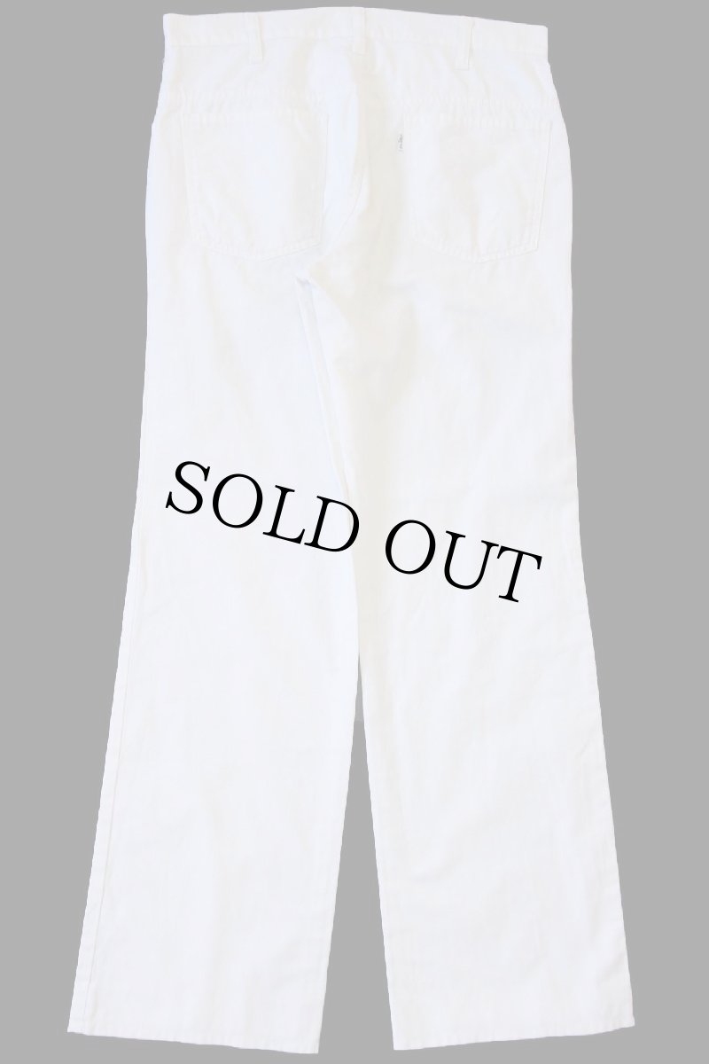 画像3: 80s イタリア製 Levi'sリーバイス コットン×ポリエステル パンツ 白 w32★ユーロ (3)
