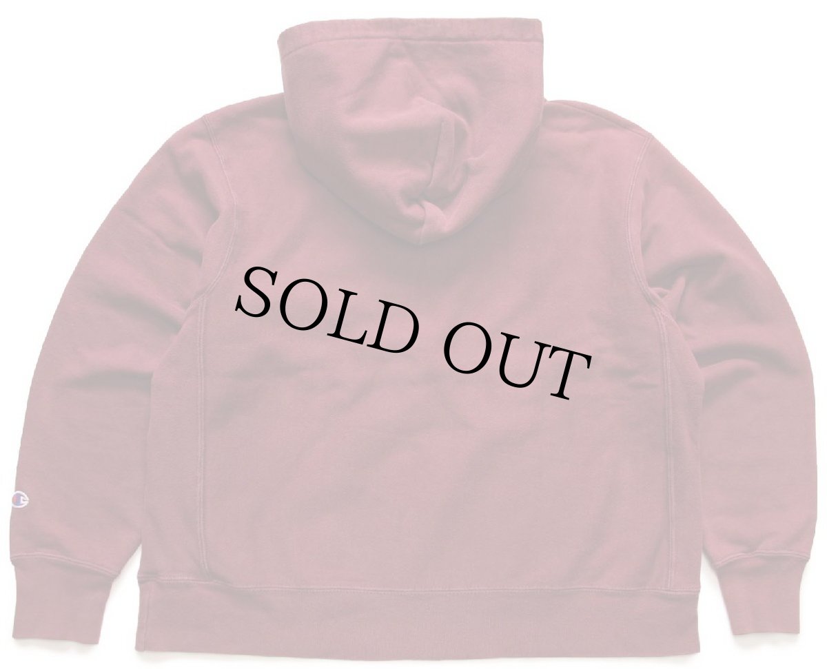 画像2: 00s Championチャンピオン HARVARD リバースウィーブ スウェットパーカー バーガンディ (2)