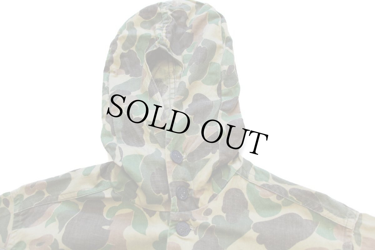 画像3: 60s UNKNOWN ダックハンターカモ コットン ハンティングコート S (3)