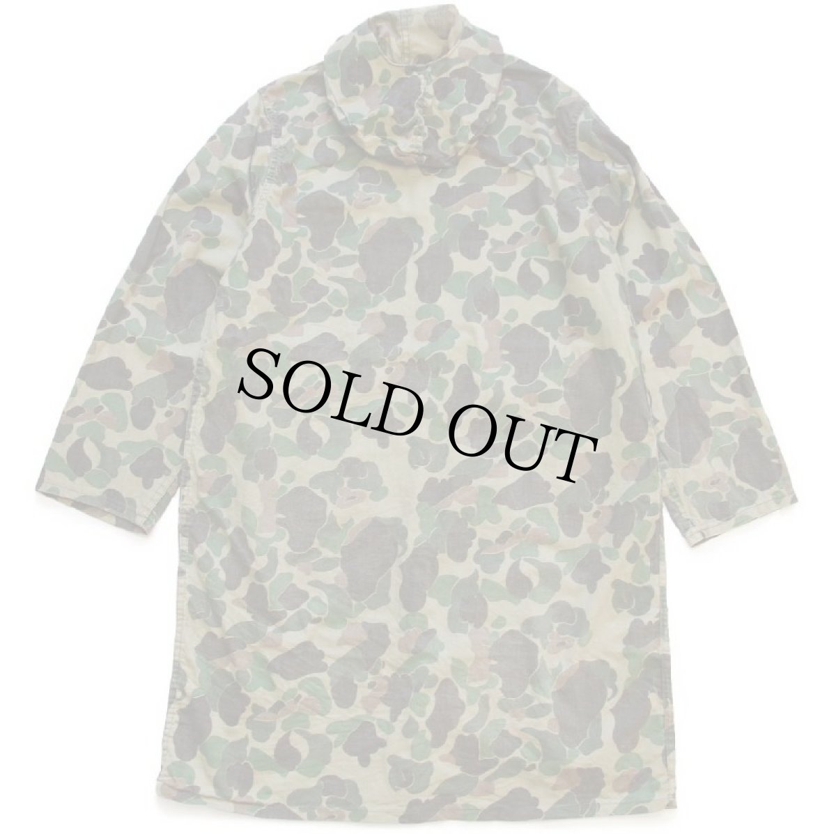 画像2: 60s UNKNOWN ダックハンターカモ コットン ハンティングコート S (2)