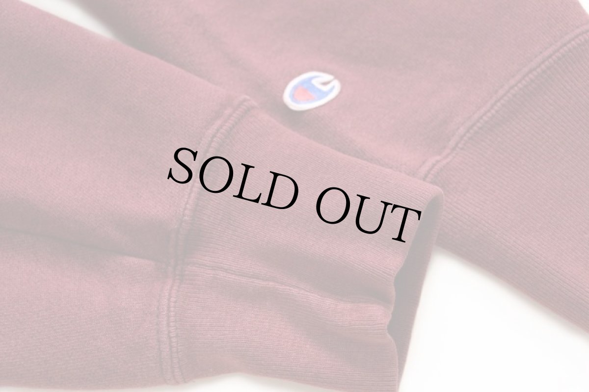 画像6: 00s Championチャンピオン HARVARD リバースウィーブ スウェットパーカー バーガンディ (6)