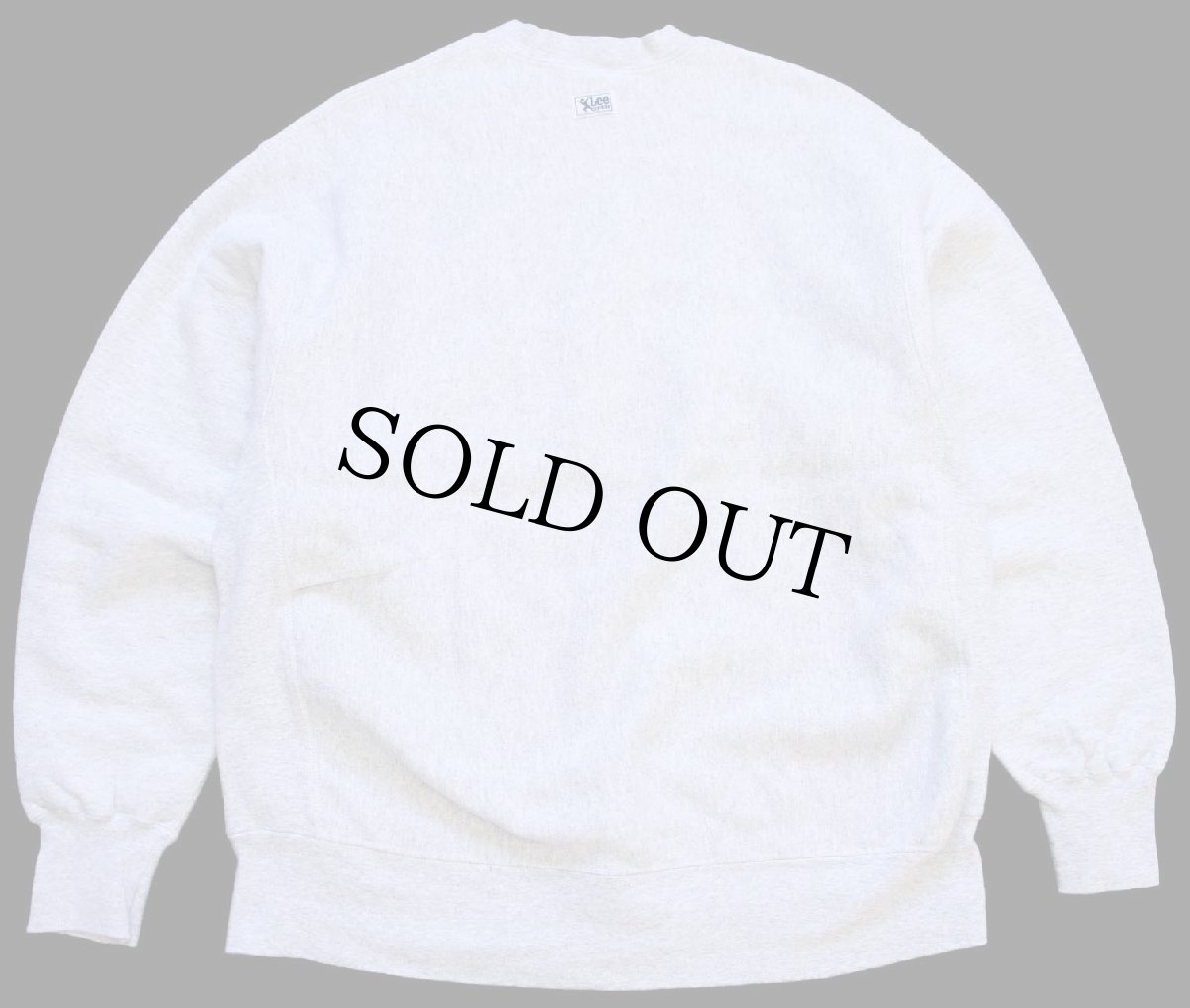 画像2: 90s USA製 Leeリー VIPERS DETROIT 三段中抜き リバースウィーブ スウェット 杢グレー XL (2)