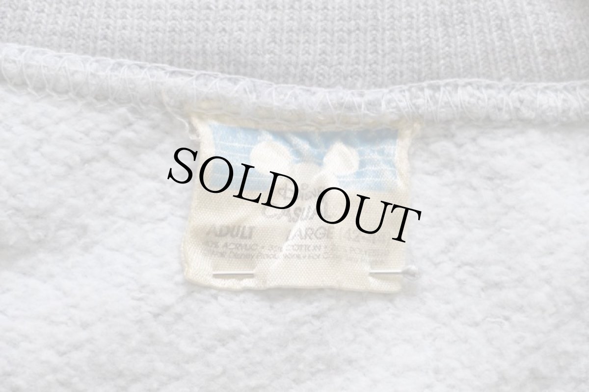 画像4: 80s Disneyディズニー ミッキー マウス スウェット 杢グレー L (4)