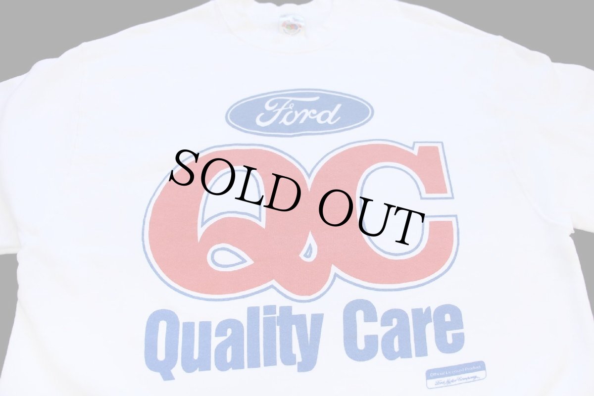 画像3: 90s USA製 Fordフォード QC Quality Care スウェット 白 L (3)