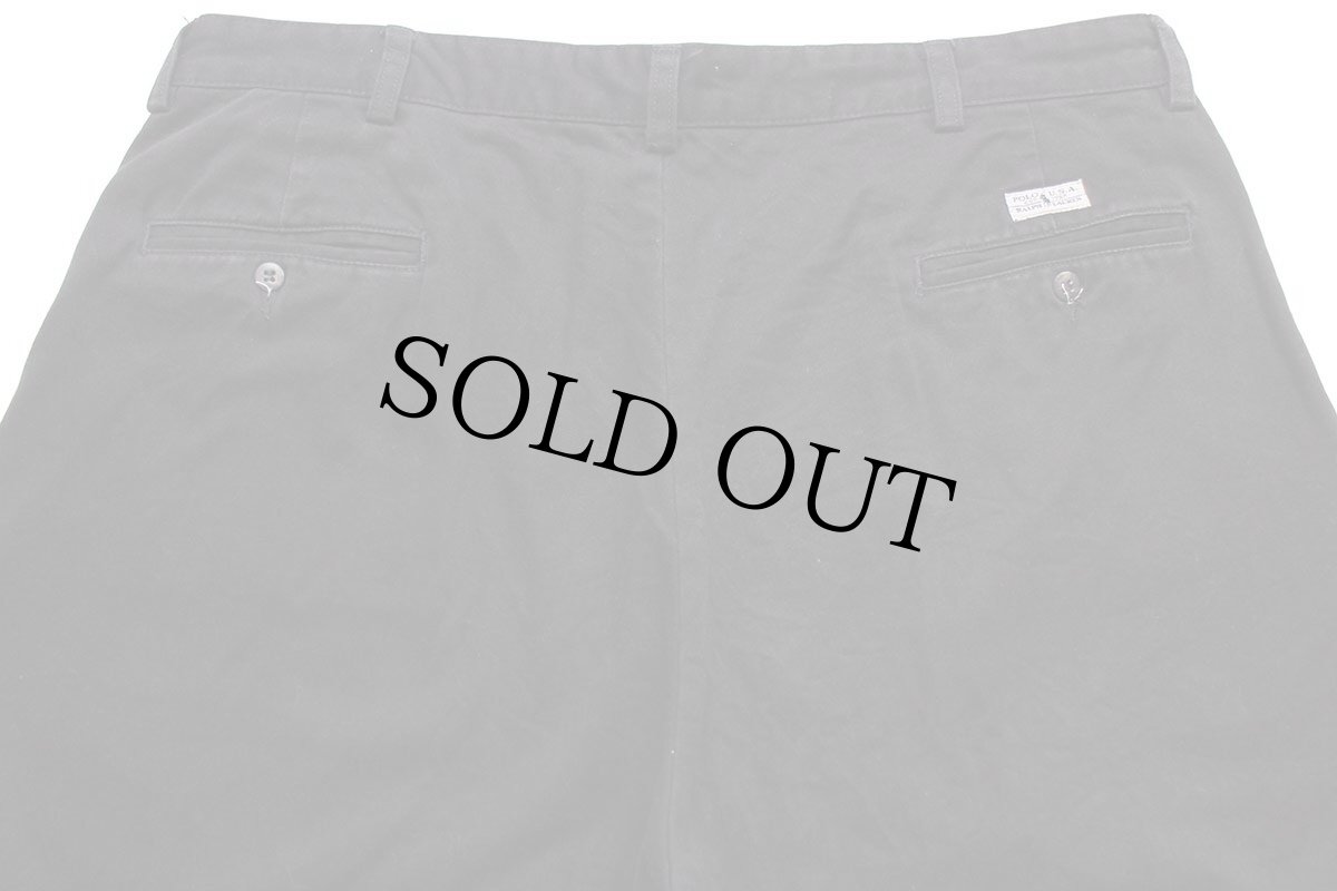 画像5: 90s ポロ ラルフローレン GORDON PANT コットン チノパン 黒 w40 L30 (5)