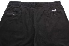 画像5: 90s ポロ ラルフローレン GORDON PANT コットン チノパン 黒 w40 L30 (5)