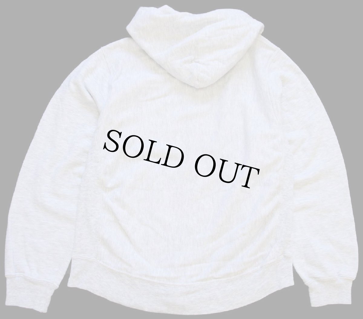 画像2: 90s 米軍 U.S.ARMY ロゴ リバースウィーブ スウェット ジップパーカー 杢グレー (2)