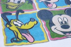 画像4: 90s USA製 Disneyディズニー ミッキー マウス ドナルドダック グーフィー プルート モックネック スウェット 白 XL (4)