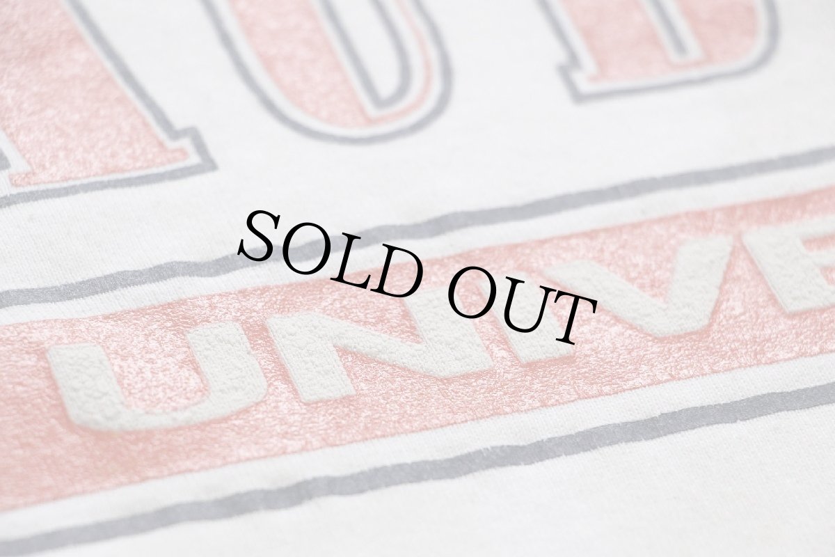 画像4: 90s USA製 RUSSELLラッセル AUBURN UNIVERSITY 前V スウェット オフホワイト XXL★特大 (4)