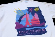 画像3: 80s USA製 Disneyディズニー EPCOT CENTER 10 スウェット 白 XL (3)