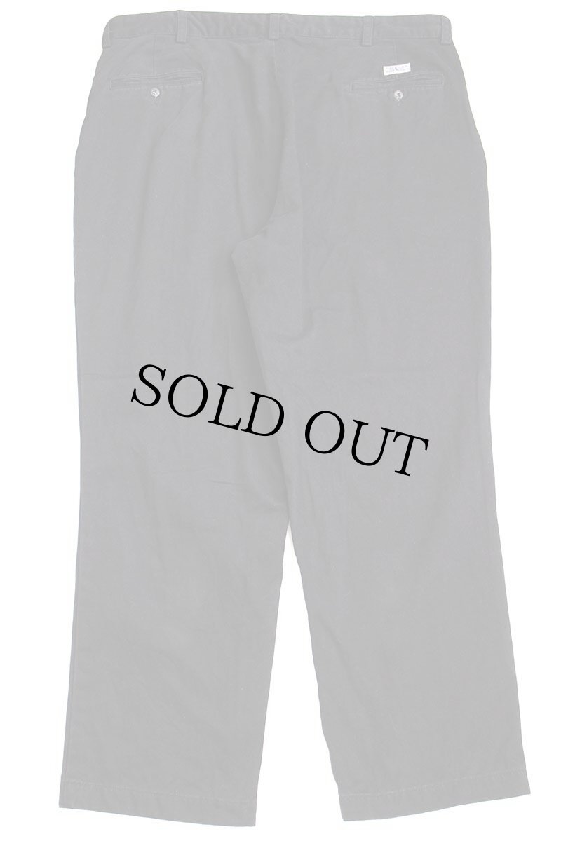 画像3: 90s ポロ ラルフローレン GORDON PANT コットン チノパン 黒 w40 L30 (3)