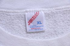 画像4: 90s USA製 JERZEES 無地 スウェット 白 XL★ブランク (4)
