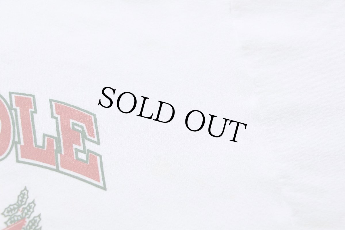 画像5: 80s USA製 NORTH POLE UNIVERSITY HO HO HO HO サンタクロース スウェット 白 XL (5)