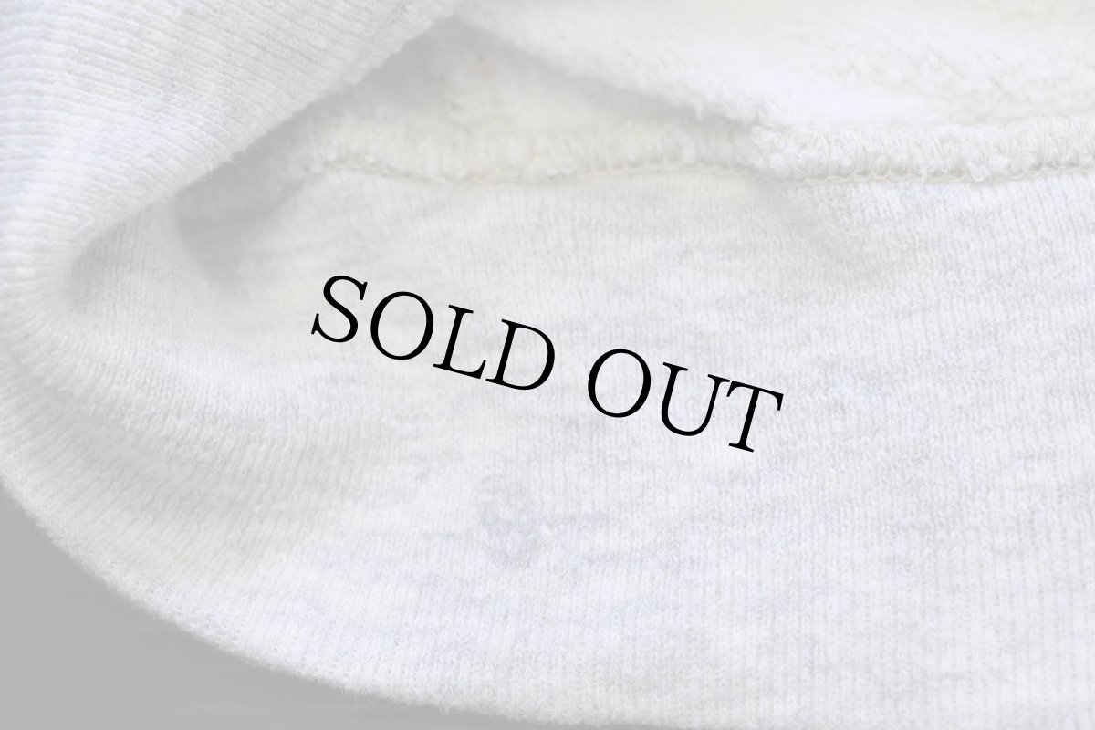 画像4: 90s 米軍 U.S.ARMY ロゴ リバースウィーブ スウェット ジップパーカー 杢グレー (4)