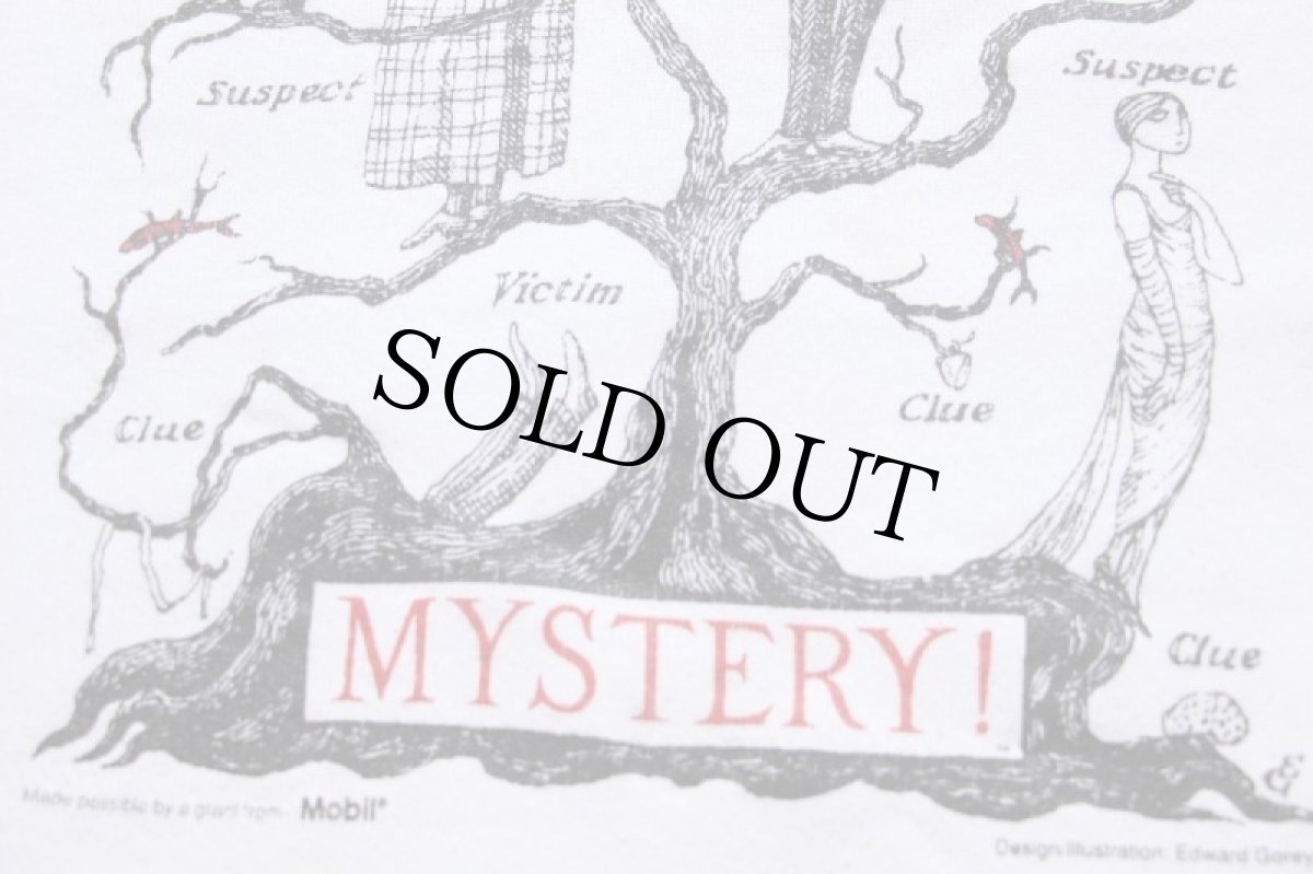 画像4: 80s USA製 Edward Gorey MYSTERY イラスト スウェット 白 XL (4)