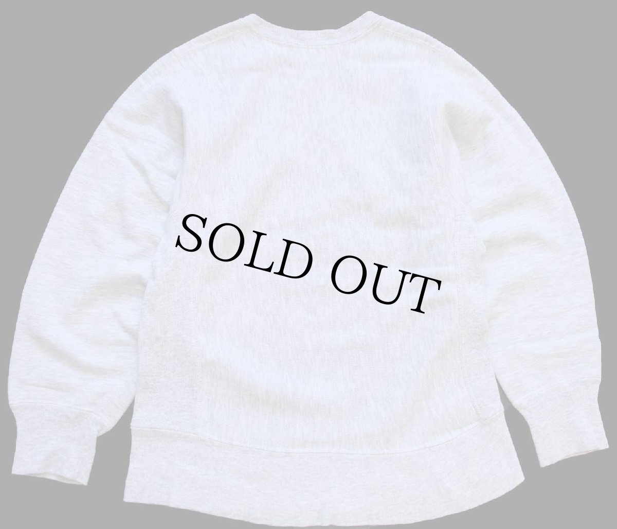 画像2: 90s USA製 Leeリー 無地 リバースウィーブ スウェット 杢グレー S★ブランク (2)