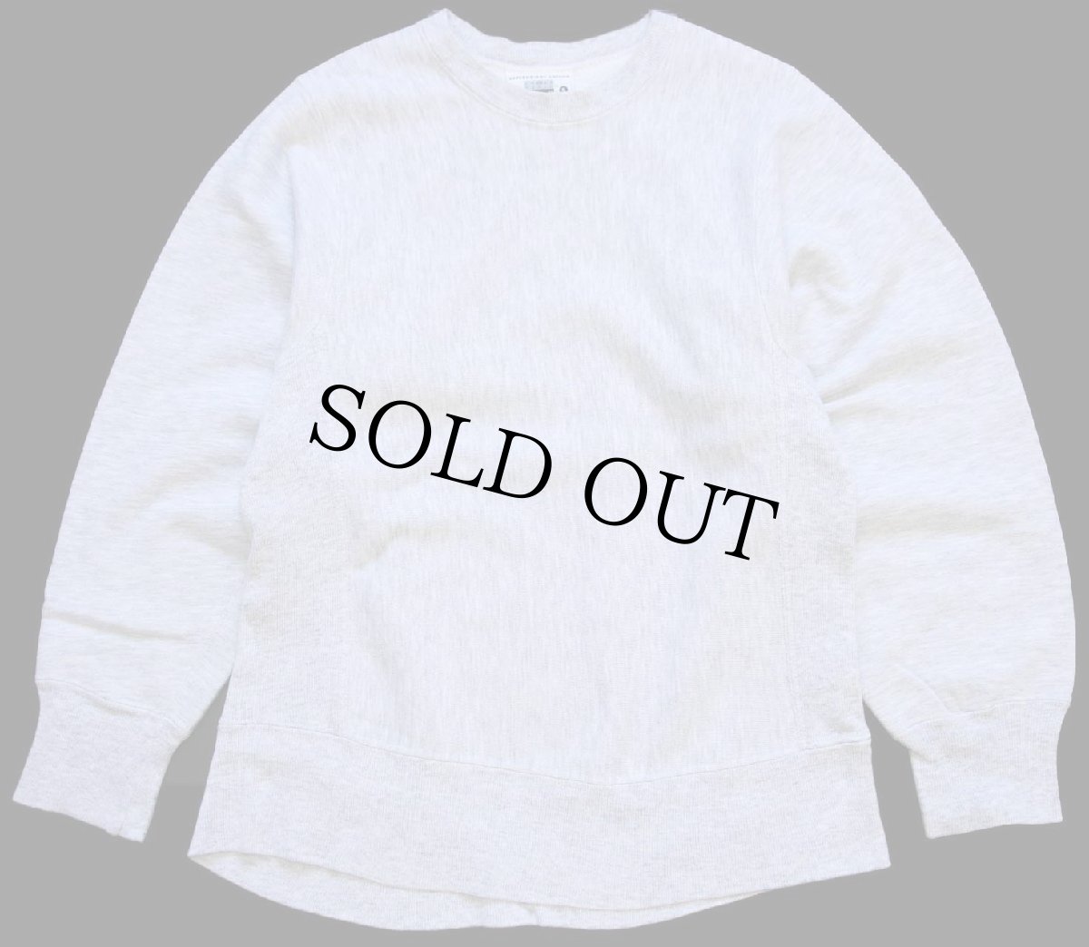 画像1: 90s USA製 Leeリー 無地 リバースウィーブ スウェット 杢グレー S★ブランク (1)