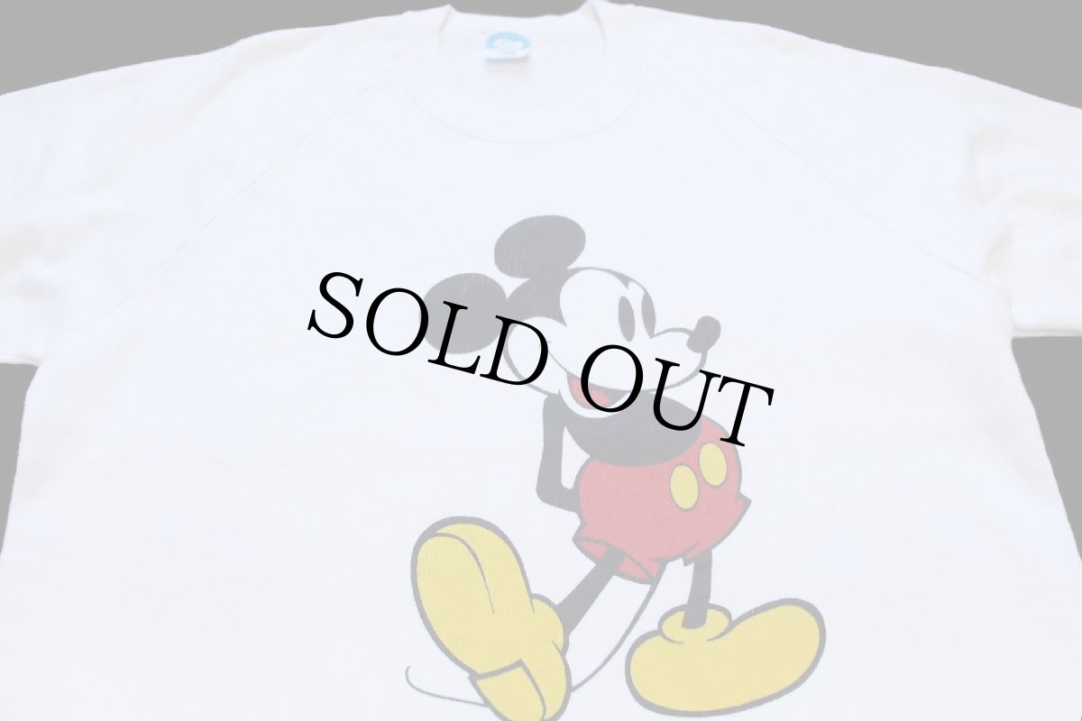 画像3: 80s USA製 Disneyディズニー ミッキー マウス スウェット 白 XL (3)