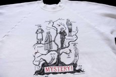 画像3: 80s USA製 Edward Gorey MYSTERY イラスト スウェット 白 XL (3)