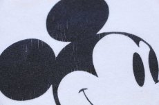 画像4: 80s USA製 Disneyディズニー ミッキー マウス スウェット 白 XL (4)