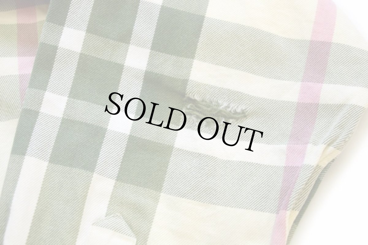 画像7: 90s ポロ ラルフローレン マドラスチェック ボタンダウン コットン フランネルシャツ★特大 (7)