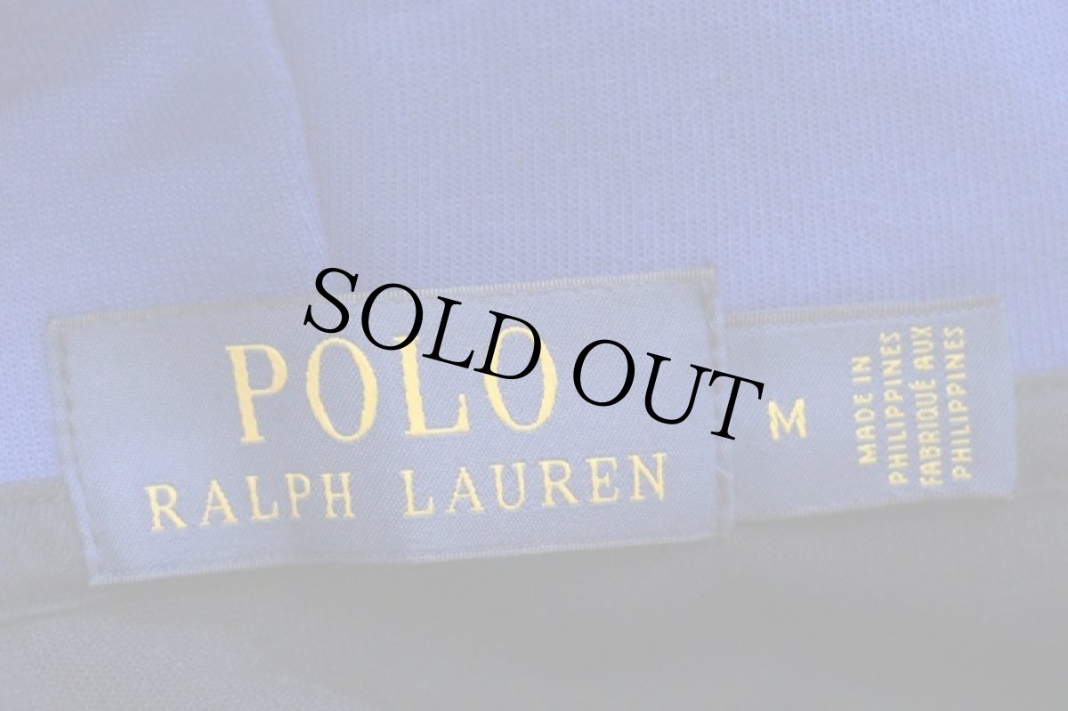 画像4: ポロ ラルフローレン パッチ付き マルチカラー 切り替え スウェットパーカー 紺×黄×赤×青 M (4)