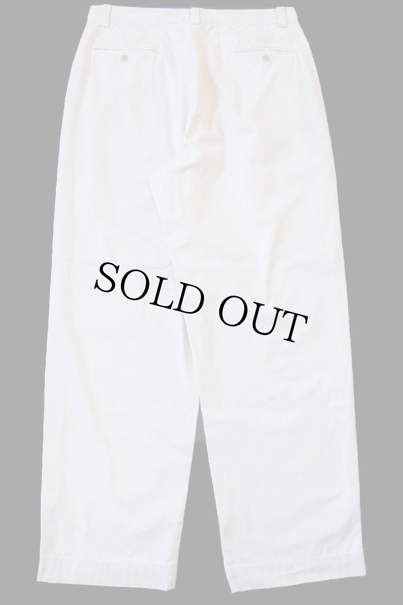 画像3: 90s USA製 ポロ ラルフローレン PHILIP PANT コットン チノパン アイボリー w32 L30 (3)