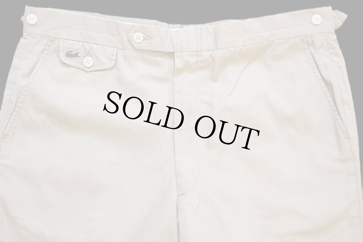 画像4: 80s IZOD LACOSTE ラコステ スラックス パンツ カーキ w36 (4)