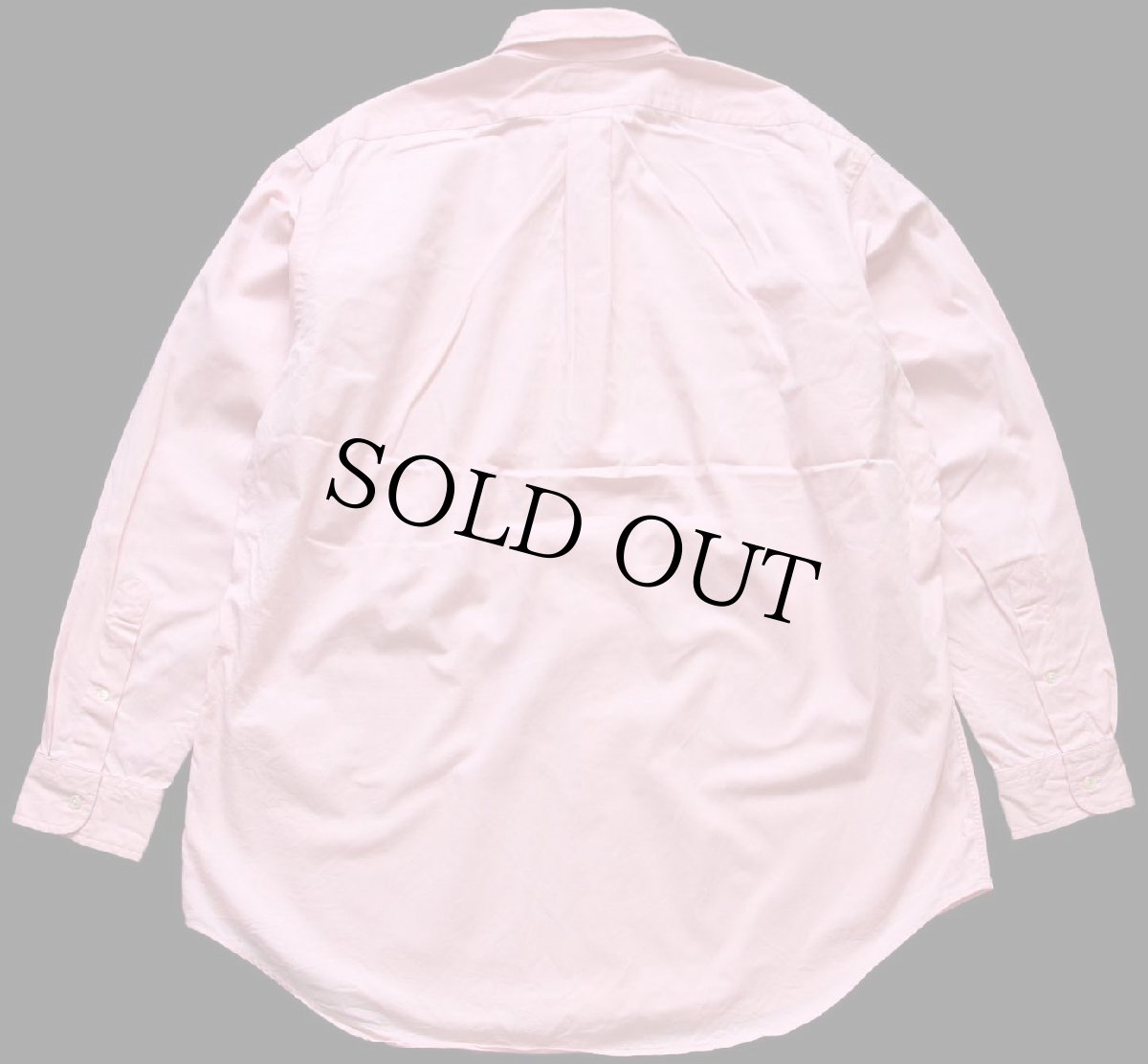 画像2: 90s ラルフローレン BLAKE ワンポイント ボタンダウン コットンシャツ ピンク★特大 (2)