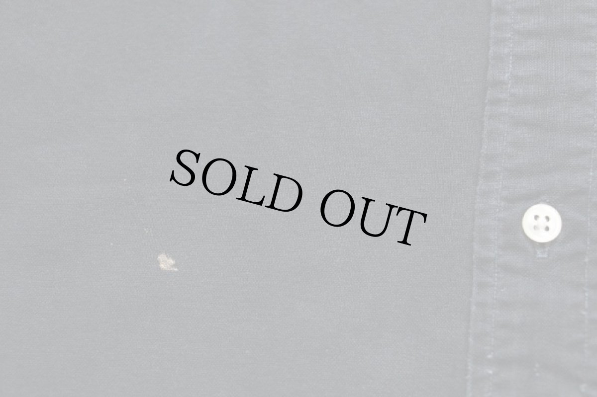 画像6: 00s ラルフローレン ワンポイント ボタンダウン オックスフォード コットンシャツ 黒 フェード L (6)