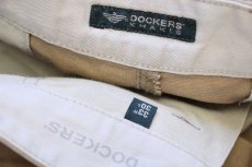 画像6: DOCKERSドッカーズ ツータック コットン チノパン カーキ w33 L30 (6)