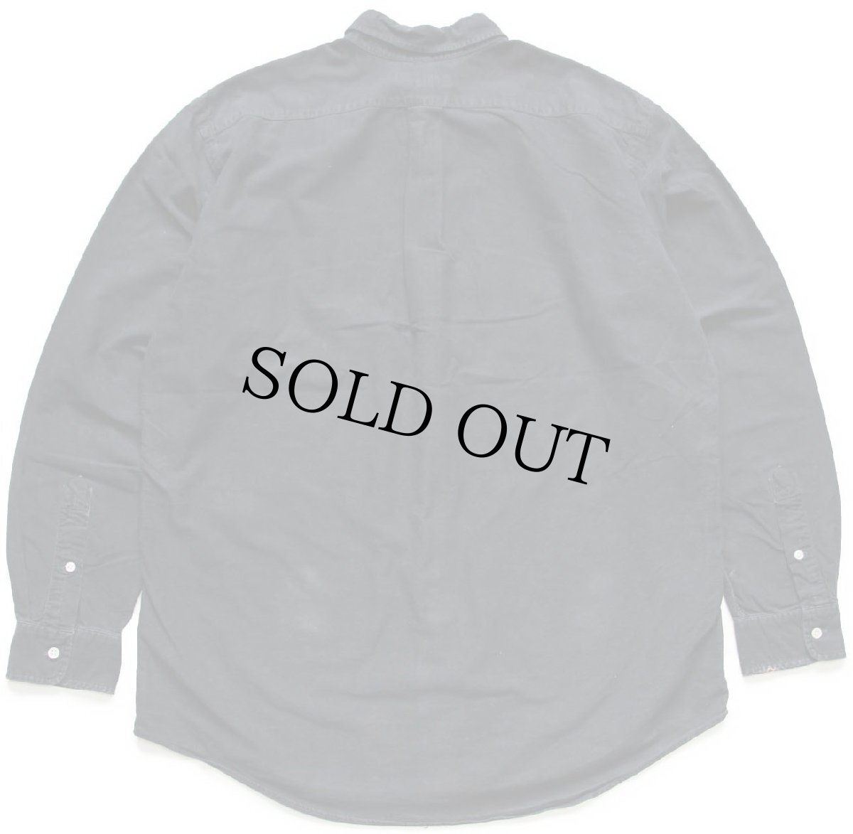 画像2: 00s ラルフローレン ワンポイント ボタンダウン オックスフォード コットンシャツ 黒 フェード L (2)