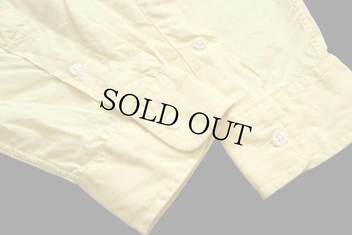 画像6: 90s ラルフローレン ワンポイント ボタンダウン コットンシャツ 薄黄★73 (6)