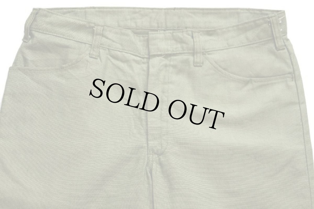 画像4: 60s Dickiesディッキーズ ポップサック ワークパンツ 緑 w34 (4)