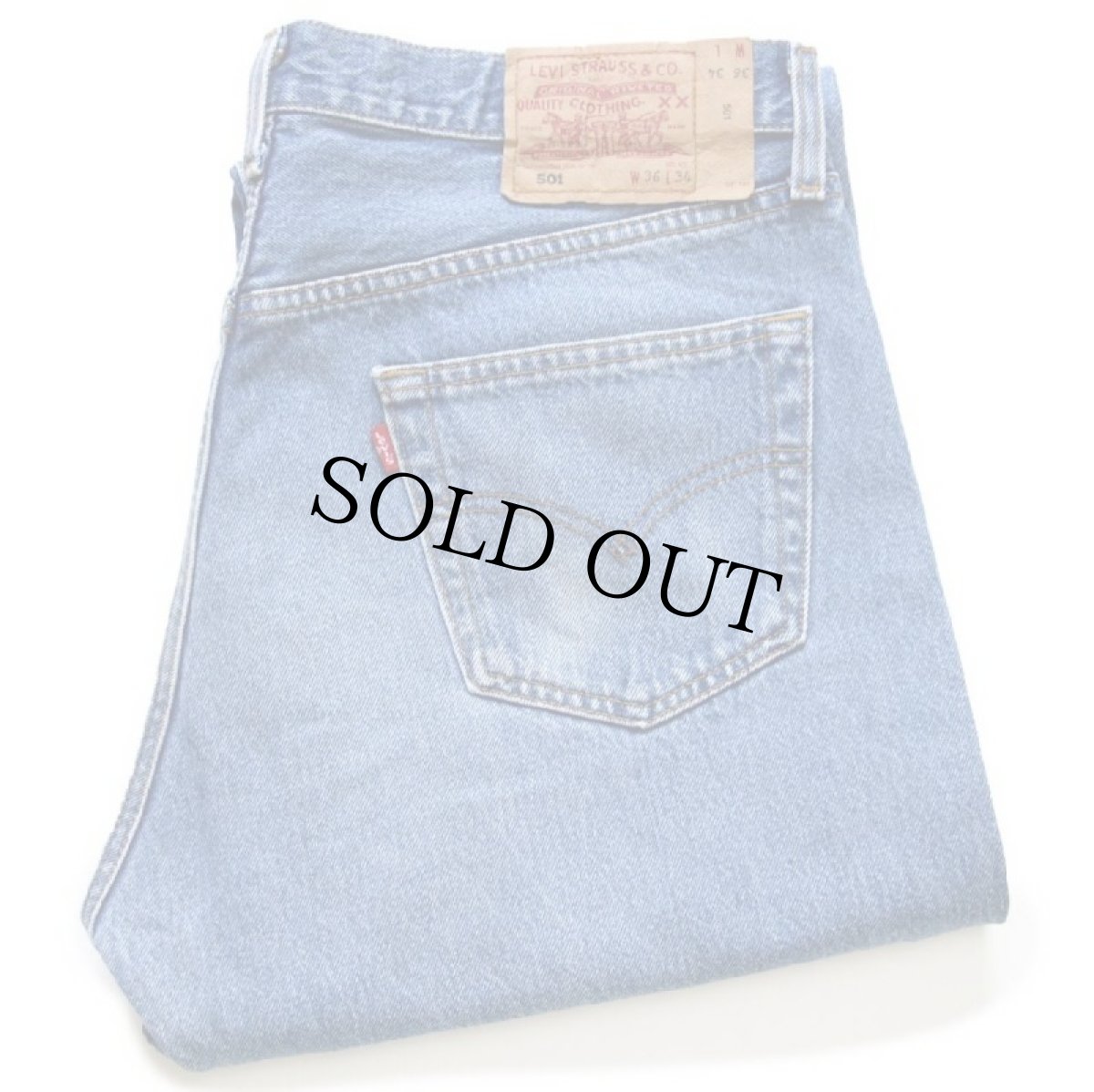 画像1: 00s ポーランド製 Levi'sリーバイス 501 デニムパンツ w36 L34★106 ユーロ (1)