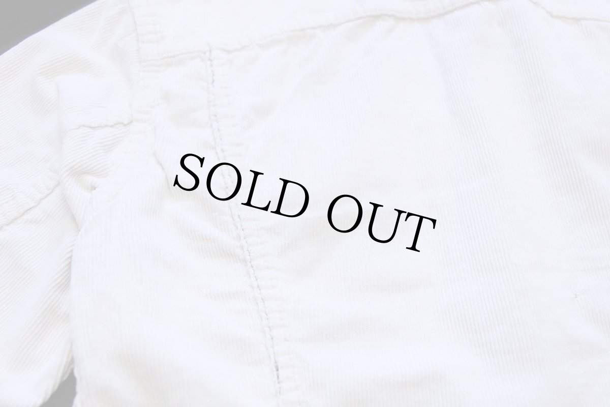 画像7: 60s LEVI'Sリーバイス BIGE SLIM FIT JACKETS コーデュロイジャケット ボロ アイボリー (7)