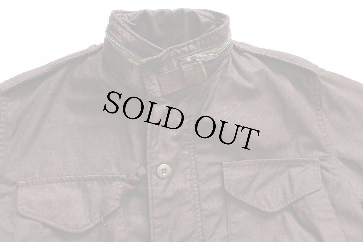 画像3: 80s レブンワース刑務所 プリズナー M-65 フィールドジャケット 後染め 焦げ茶 S-S★囚人 プリズン (3)