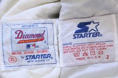 画像4: 90s USA製 STARTERスターター MLB COLORADO ROCKIES キルティングライナー ナイロンスタジャン 黒 XL (4)
