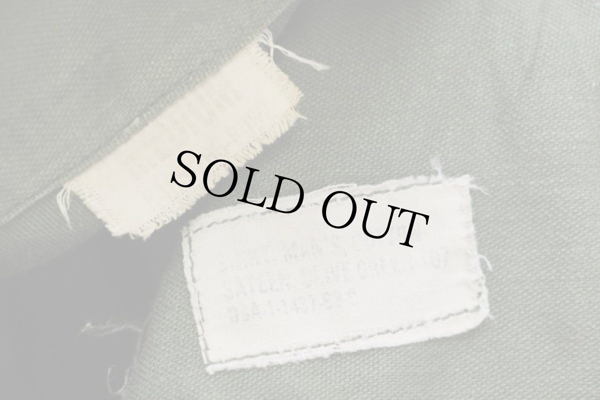 画像5: 60s 米軍 U.S.ARMY パッチ付き コットンサテン ユーティリティシャツ オリーブグリーン M (5)