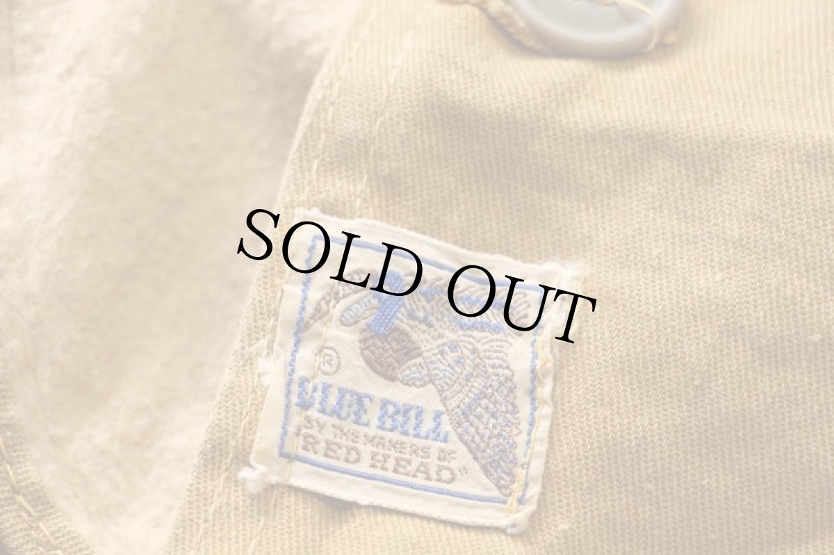 画像4: 50s BLUE BILL BY RED HEADレッドヘッド ダック地 ハンティングジャケット 茶 フェード (4)