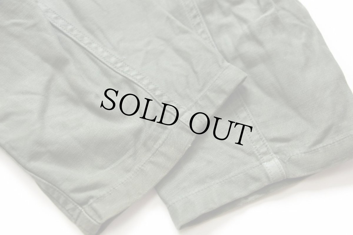 画像6: 60s 米軍 U.S.ARMY パッチ付き コットンサテン ユーティリティシャツ オリーブグリーン M (6)