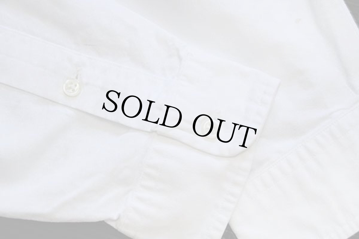 画像6: 90s ラルフローレン BLAKE ポロベア 刺繍 ポケット付き ボタンダウン オックスフォード コットンシャツ 白 XL★特大 (6)