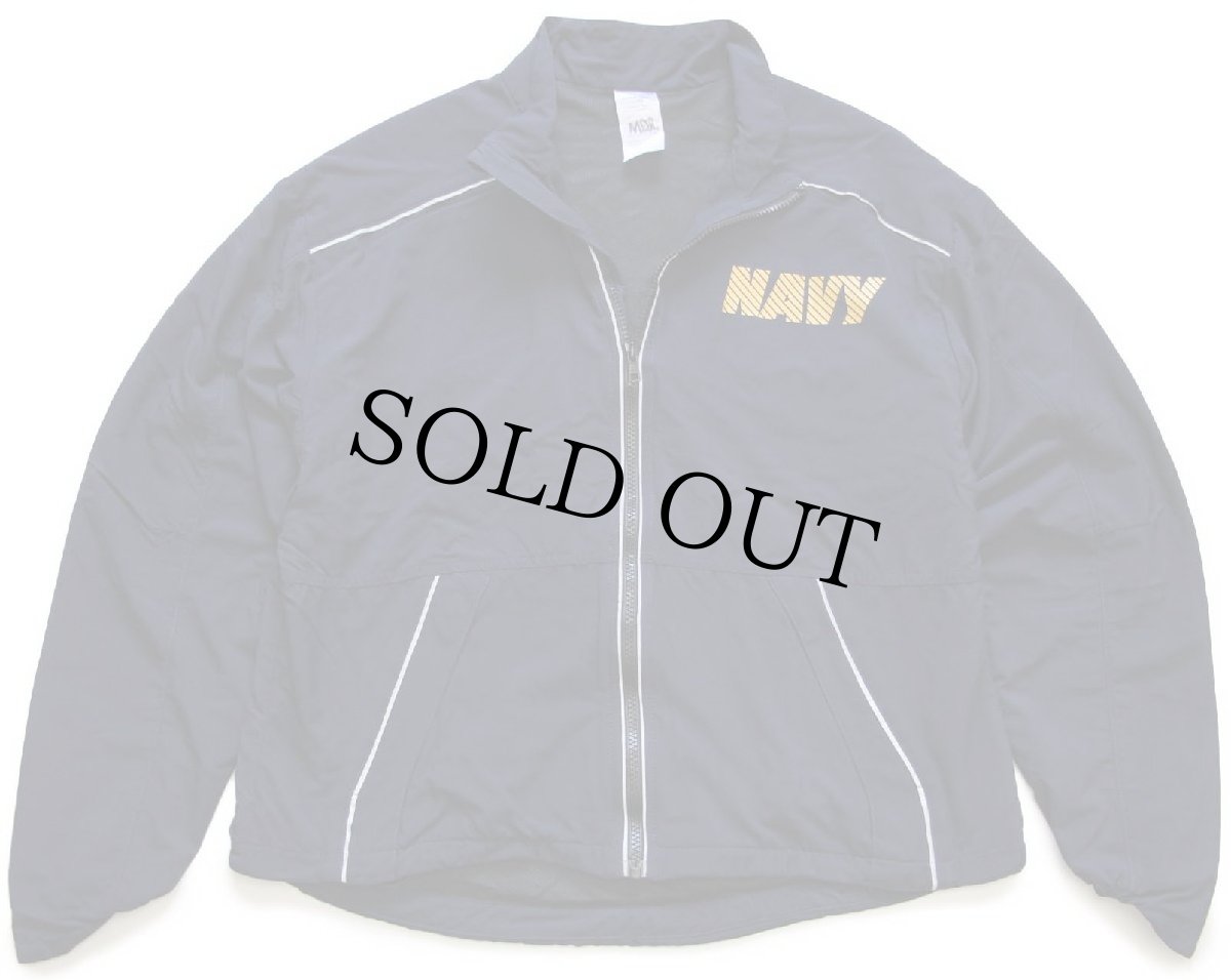 画像1: 16 USA製 米軍 U.S.NAVY RUNNING JACKET ナイロンジャケット 紺 S-XS (1)