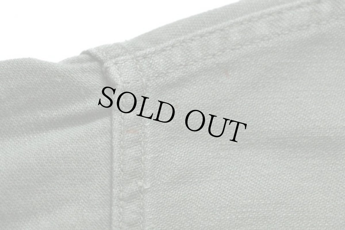 画像7: 70s 米軍 U.S.ARMY パッチ付き コットンサテン ユーティリティシャツ オリーブグリーン 15.5★Q (7)