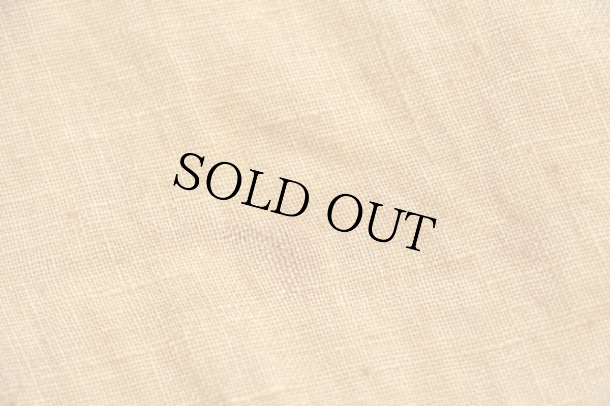 画像5: FLAX&CO 無地 リネンシャツ 黄土色★特大 (5)