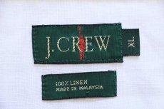 画像4: 90s J.CREW 無地 リネンシャツ ナチュラル XL (4)