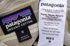 画像4: patagoniaパタゴニア Steersman Hoody ドラポケ ランダムボーダー プルオーバー オーガニックコットン シャツパーカー M (4)